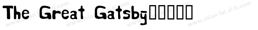 The Great Gatsby字体转换